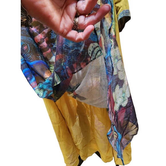 JJs House Flowy Long Dress Lined Size M Boho Gypsy NWT Hippie Free Spirit - Picture 8 of 13